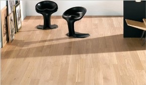 Autour du parquet vente de  PARQUET CONTRECOLLE CHENE BROSSE BLANCHI VERNI - 125 MM  